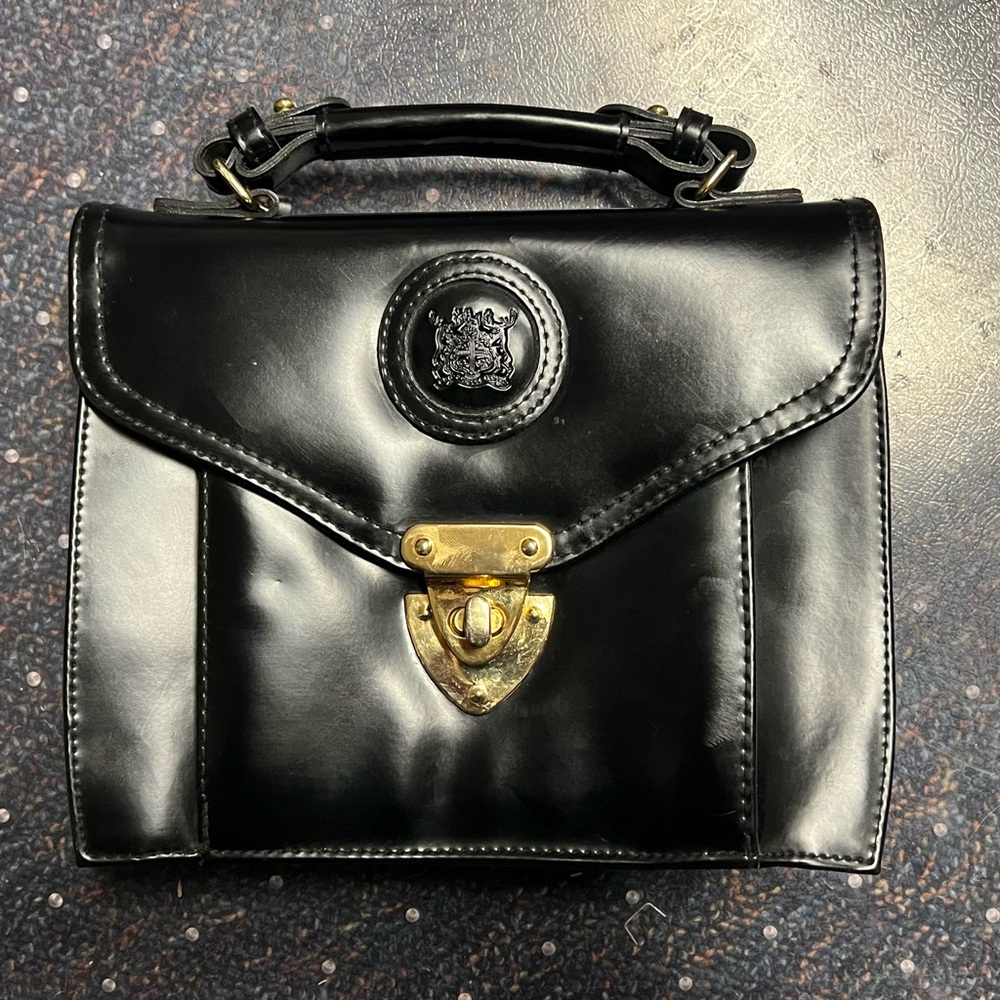 Elegant Black HBC Hudson’s Bay Satchel Handbag